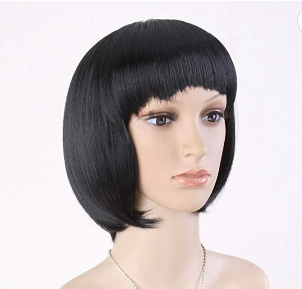 Cute BOB Short Straight Natural Black Wig